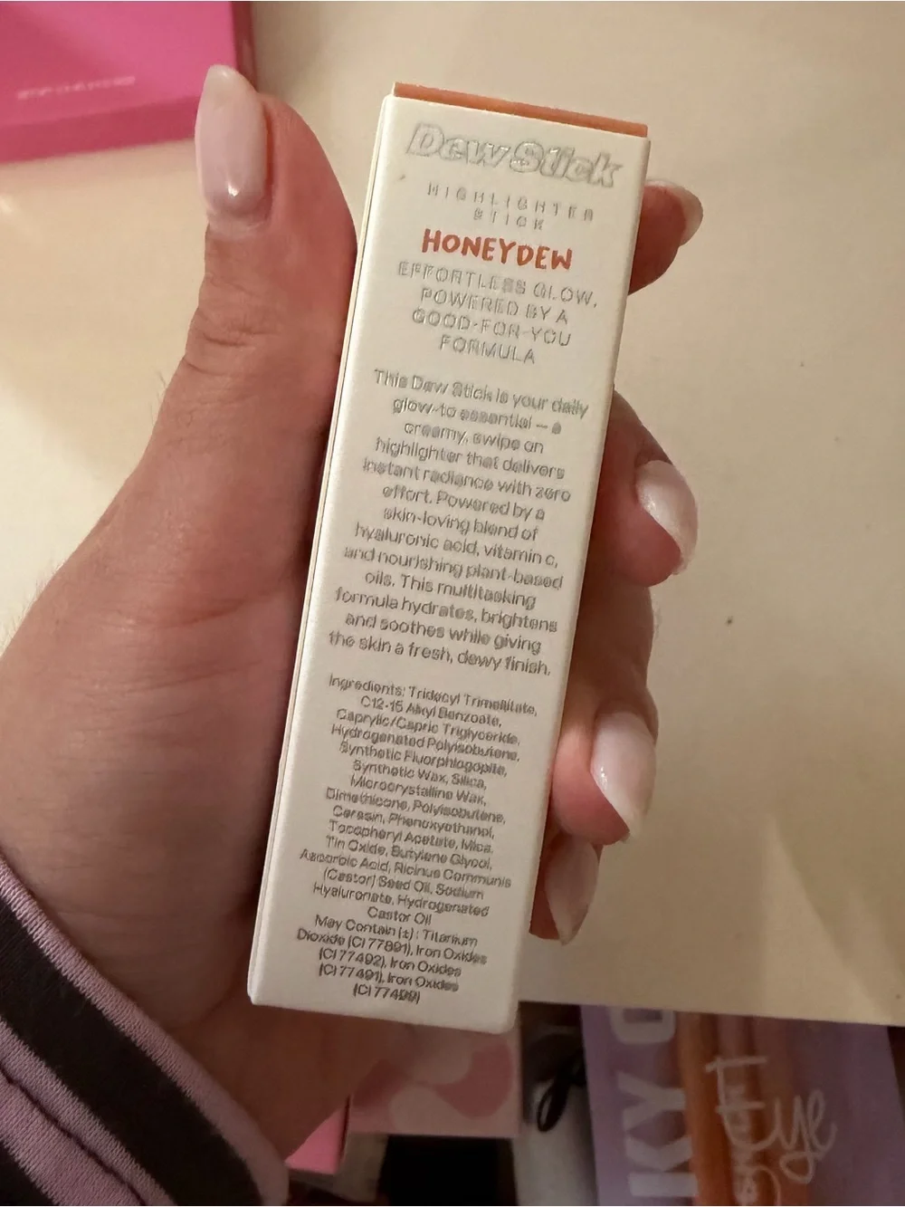 PINK Victoria's Secret Pink & White Beauty Box with Handheld Product